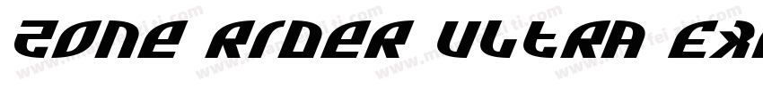 Zone Rider Ultra ExpItalic字体转换